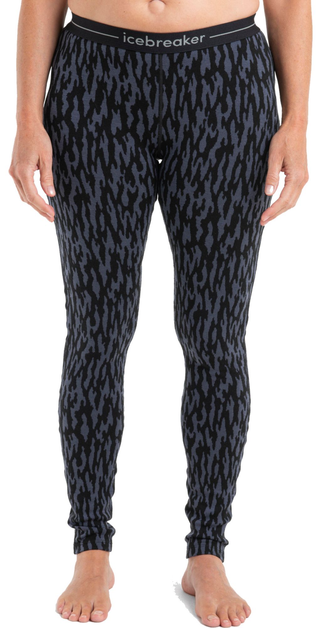 icebreaker Women's Merino 260 Vertex Glacial Camo Leggings