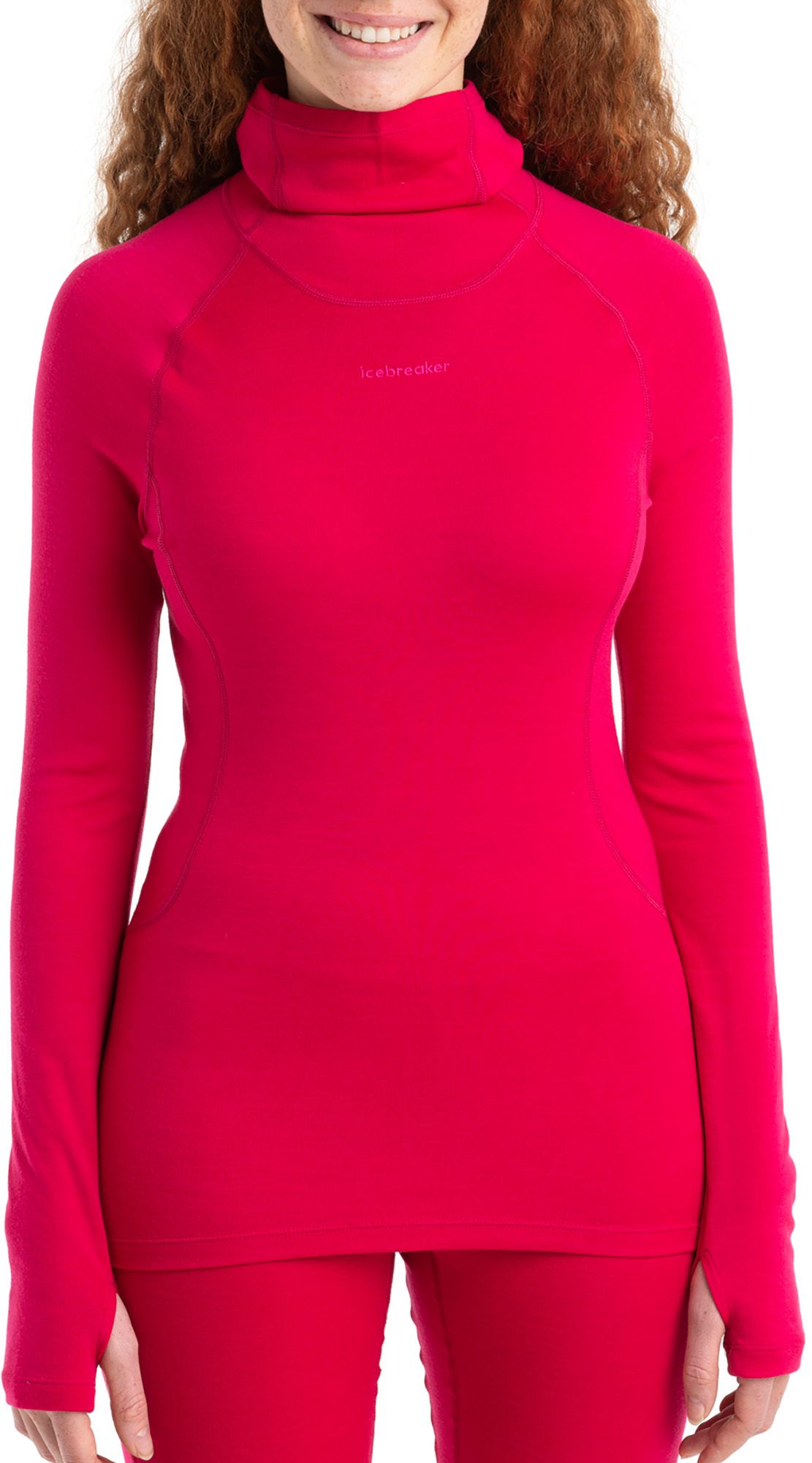 icebreaker Women's MerinoFine Long Sleeve Roll Neck Shirt