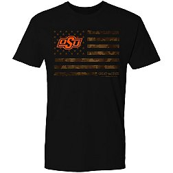 Great State Clothing Men's Oklahoma State Cowboys Black Whiskey Label T-Shirt