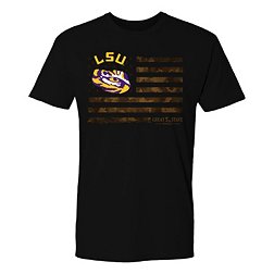 Great State Clothing Men's LSU Tigers Black Whiskey Label T-Shirt