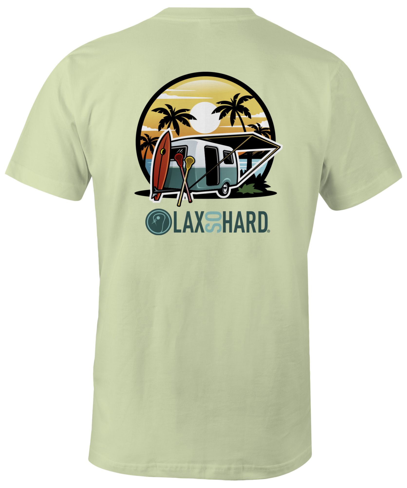 LAX SO HARD men's Camper Lax Short Sleeve T-Shirt