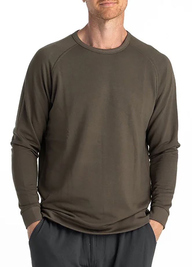 Free Fly Men's Bamboo Lightweight Fleece Crew Sweatshirt