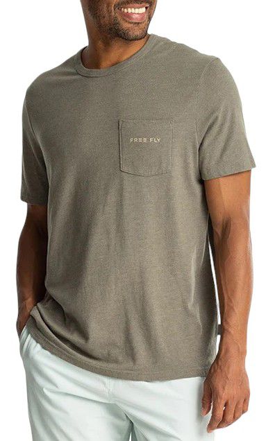 Free Fly men's Redfish Camo Pocket Short Sleeve T-Shirt