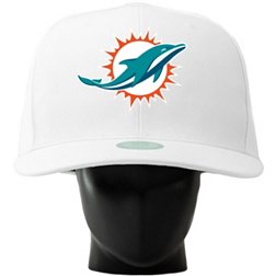 Noggin Boss Miami Dolphins White Oversized Hat