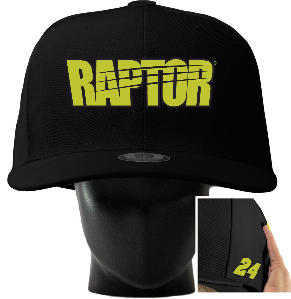 Noggin Boss Adult William Byron Black Oversized Hat