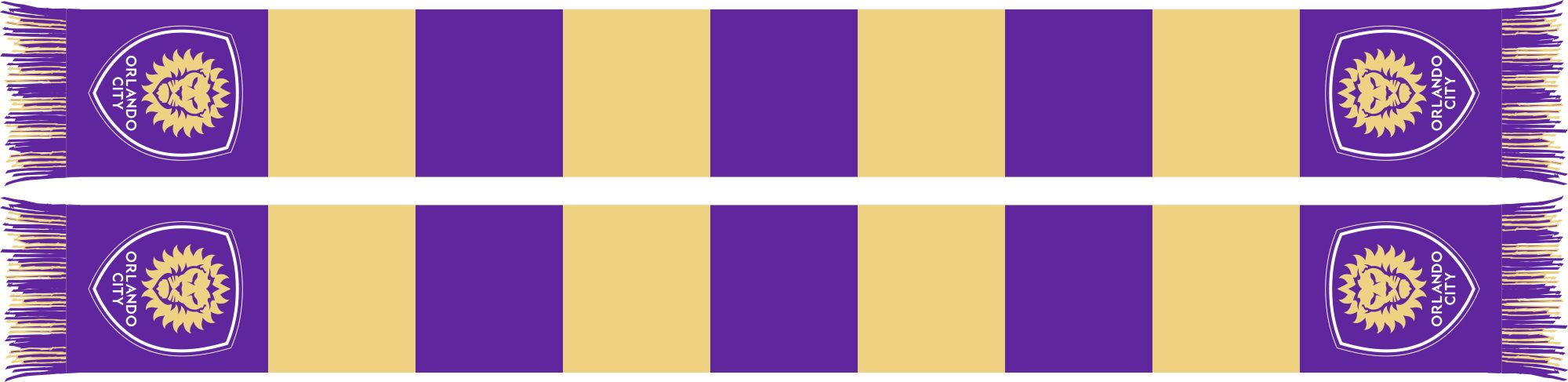 Ruffneck Scarves Orlando City Classic Bar Scarf
