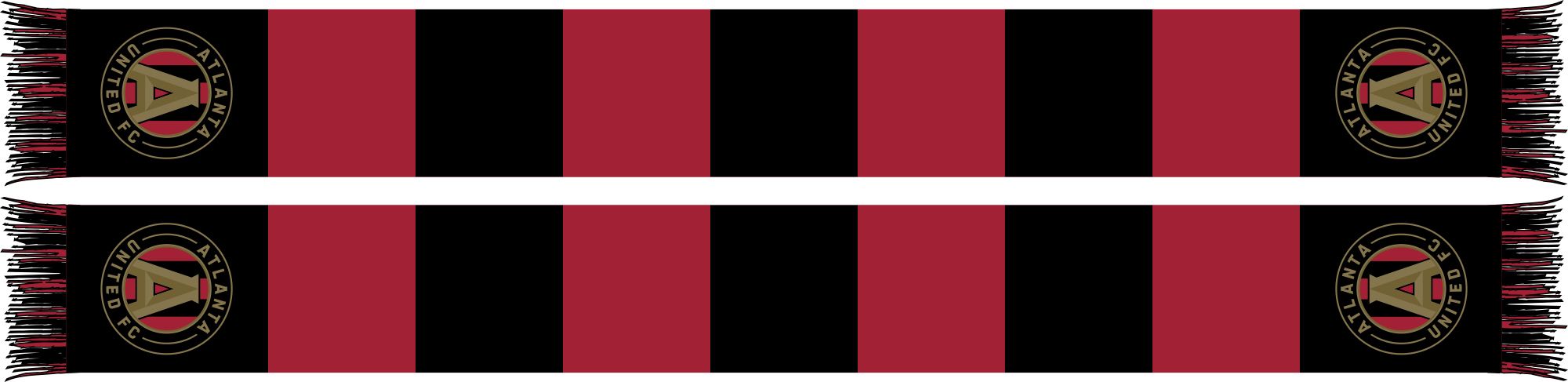 Ruffneck Scarves Atlanta United Classic Bar Scarf