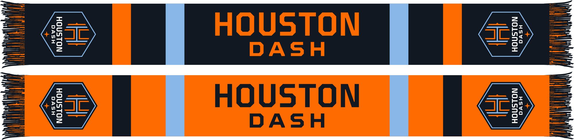 Ruffneck Scarves Houston Dash Classic Bar Scarf