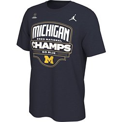 Jordan Adult 2023 College Football National Champions Michigan Wolverines Parade T-Shirt