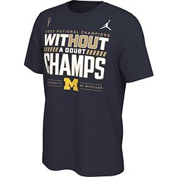 Jordan Adult 2023 College Football National Champions Michigan Wolverines Locker Room T-Shirt