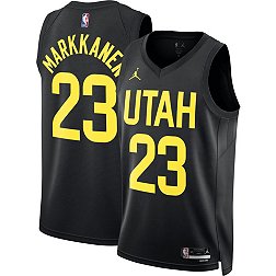Nike Men's Utah Jazz Lauri Markkanen #23 Black Dri-FIT Swingman Jersey