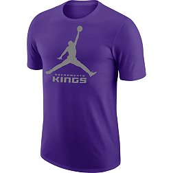 Jordan Men's Sacramento Kings Purple Logo T-Shirt