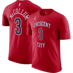 Nike Men's New Orleans Pelicans CJ McCollum #3 Red T-Shirt