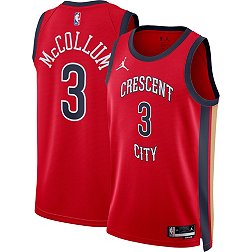 Nike Men's New Orleans Pelicans CJ McCollum #3 Red Dri-FIT Swingman Jersey