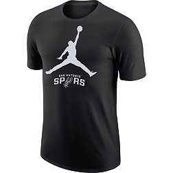 Jordan Men's San Antonio Spurs Black Logo T-Shirt