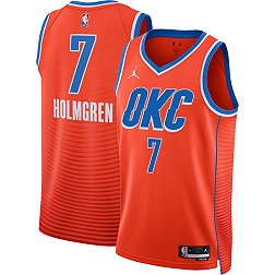 Nike Men's Oklahoma City Thunder Chet Holmgren #7 Orange Dri-FIT Swingman Jersey