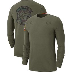 Nike Men's Florida Gators Olive Military Appreciation Long Sleeve T-Shirt