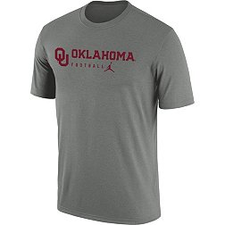 Jordan Men's Oklahoma Sooners Grey Dri-FIT Legend Football Team Issue T-Shirt