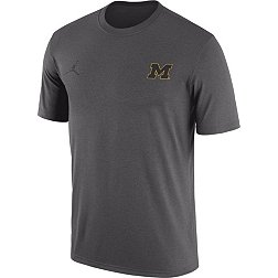 Jordan Men's Michigan Wolverines Grey Legend Small Logo T-Shirt