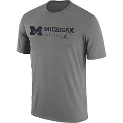 Jordan Men's Michigan Wolverines Grey Dri-FIT Legend Football Team Issue T-Shirt