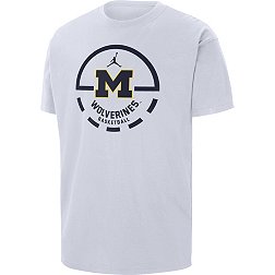 Jordan Men's Michigan Wolverines White Free Throw T-Shirt