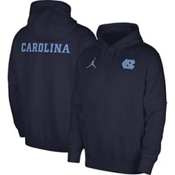 Jordan Men's North Carolina Tar Heels Carolina Blue Football Team Issue Club Fleece Pullover Hoodie