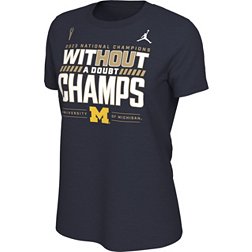 Jordan Women's 2023 College Football National Champions Michigan Wolverines Locker Room T-Shirt