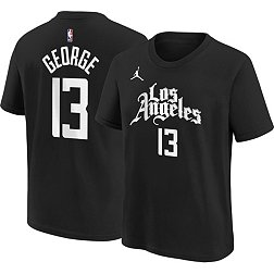Jordan Youth Los Angeles Clippers Paul George #13 Black T-Shirt