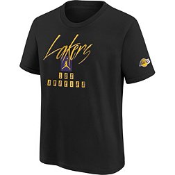 Jordan Youth 2023-24 City Edition Los Angeles Lakers Courtside Max90 T-shirt
