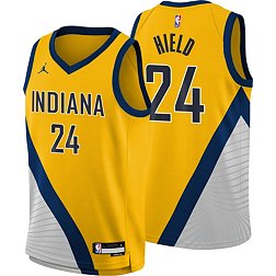 Nike Youth Indiana Pacers Bennedict Mathurin #00 Navy Swingman Jersey, Boys', Large, Blue