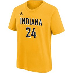 Jordan Youth Indiana Pacers Buddy Hield #24 Yellow T-Shirt