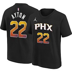 Men Phoenix Suns #22 Deandre Ayton Black City Tanktop Jersey in 2023