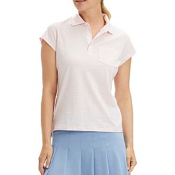 Renwick Women's Short Sleeve Stripe Golf Polo