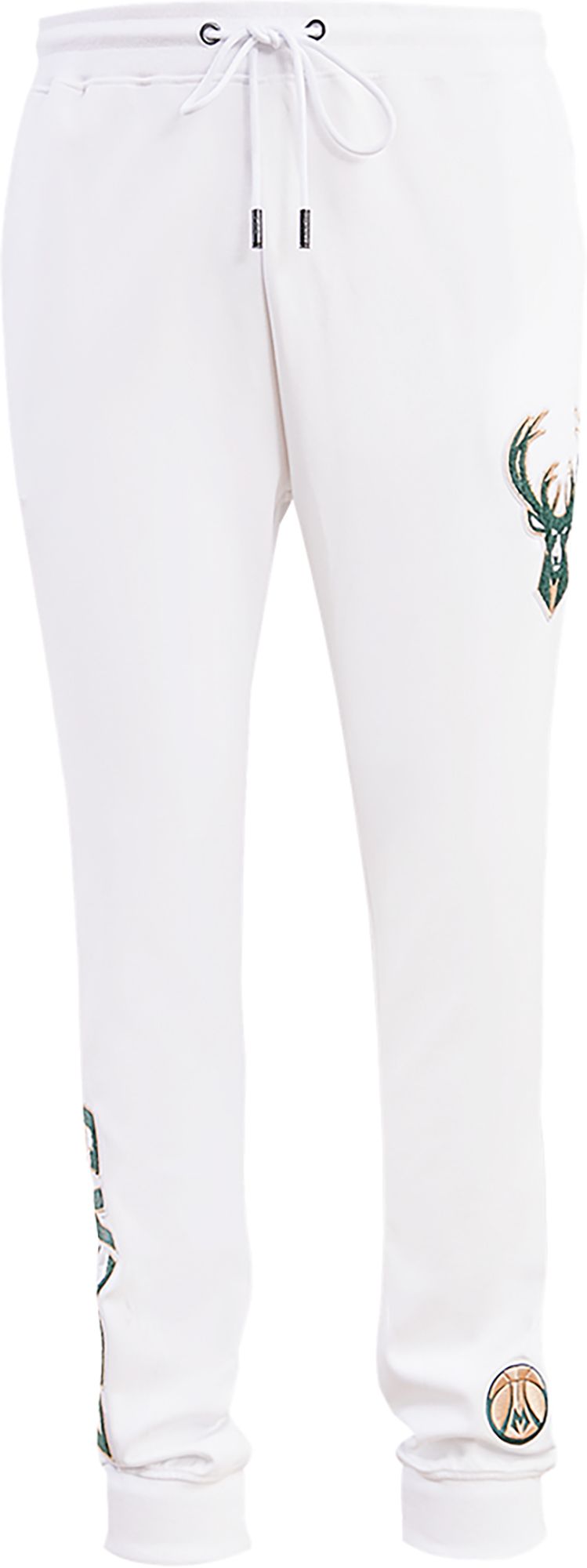 Pro Standard Men's Milwaukee Bucks White Chenille Joggers