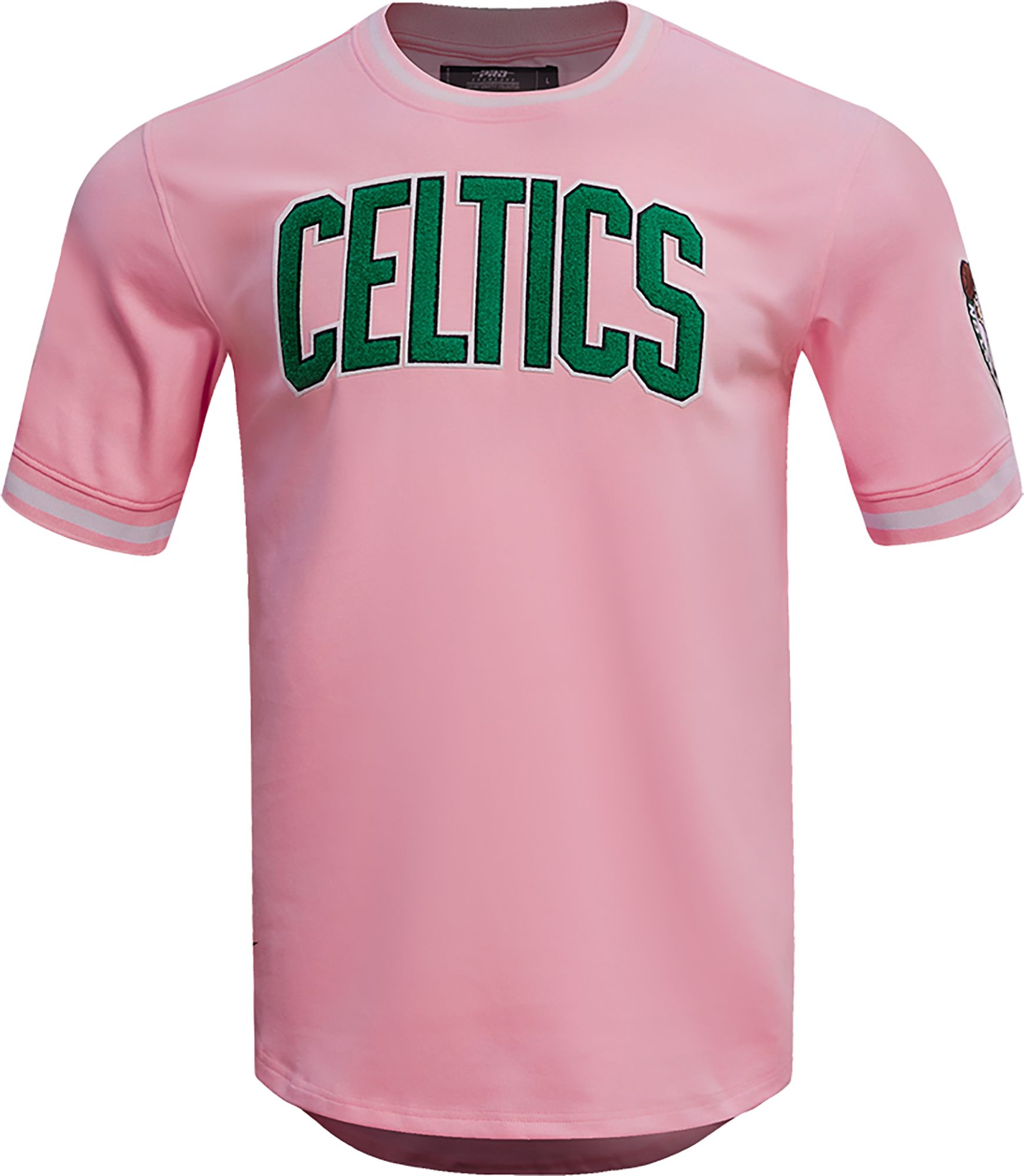 Pro Standard Men's Boston Celtics Pink Chenille T-Shirt