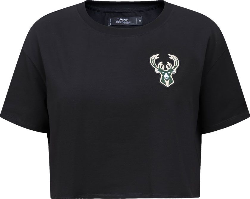 Pro Standard Women's Milwaukee Bucks Black Boxy T-Shirt