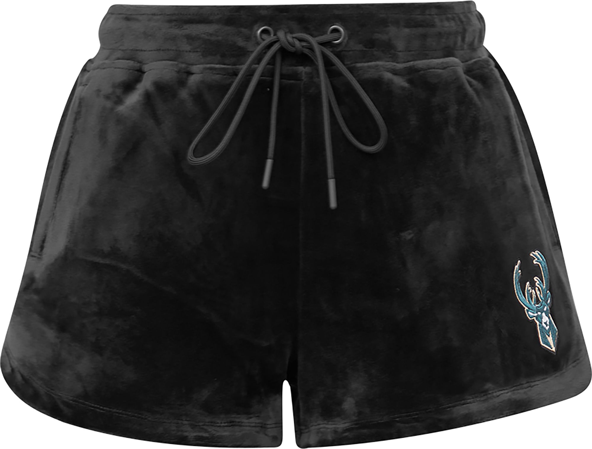 Pro Standard Women's Milwaukee Bucks Black Velour Shorts