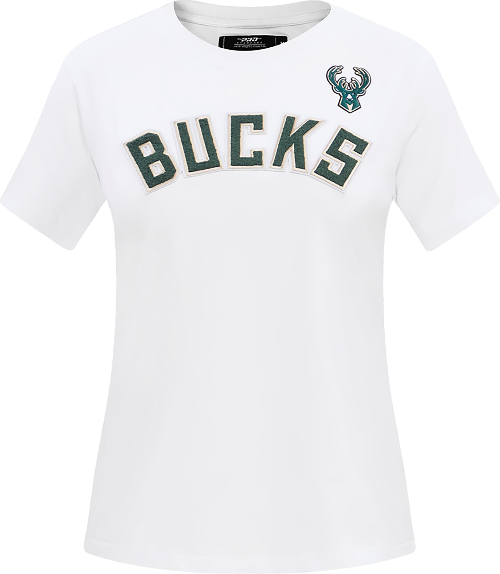 Pro Standard Women's Milwaukee Bucks White Slim Fit T-Shirt