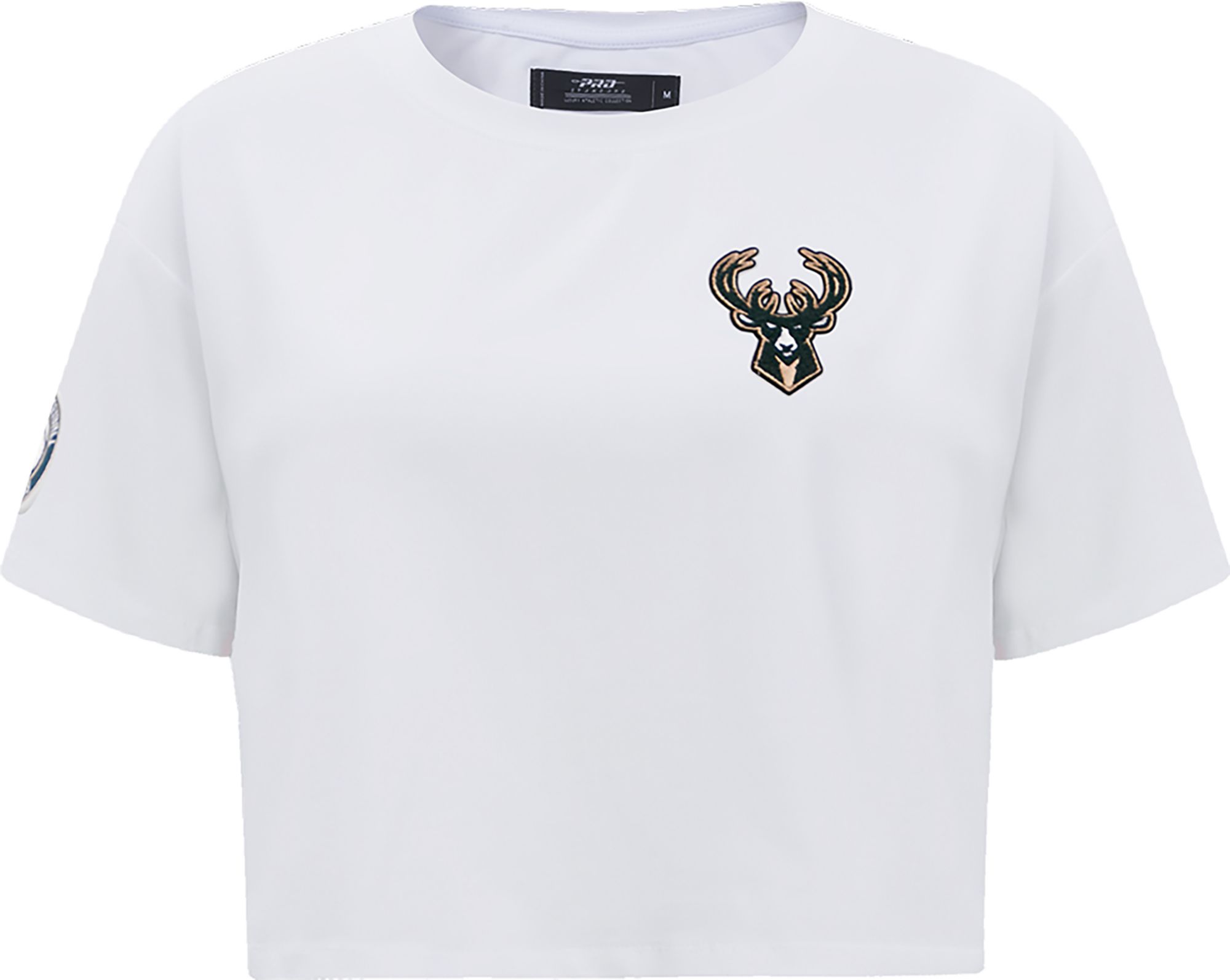 Pro Standard Women's Milwaukee Bucks White Boxy T-Shirt