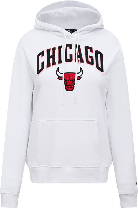 Pro Standard Women's Chicago Bulls White Fleece Pullover Hoodie