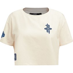 Pro Standard Women's Houston Rockets Varsity Blues Cropped Boxy T-Shirt