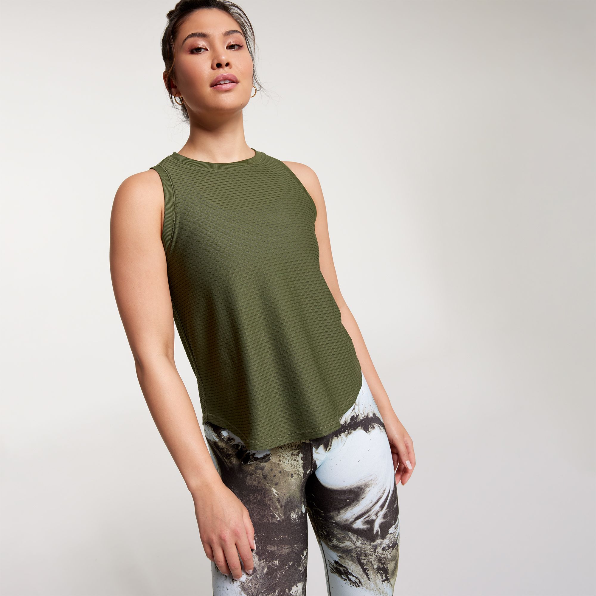 CALIA Women's Diamond Mesh Renew Tank