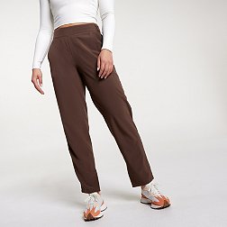 CALIA Women's Ath-Leather Faux Joggers Pants Size Color Neutral Tan Beige  XXL 