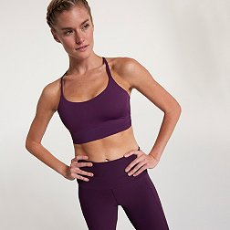 2-pack Medium Support Sports bras - Plum purple/Light beige - Ladies