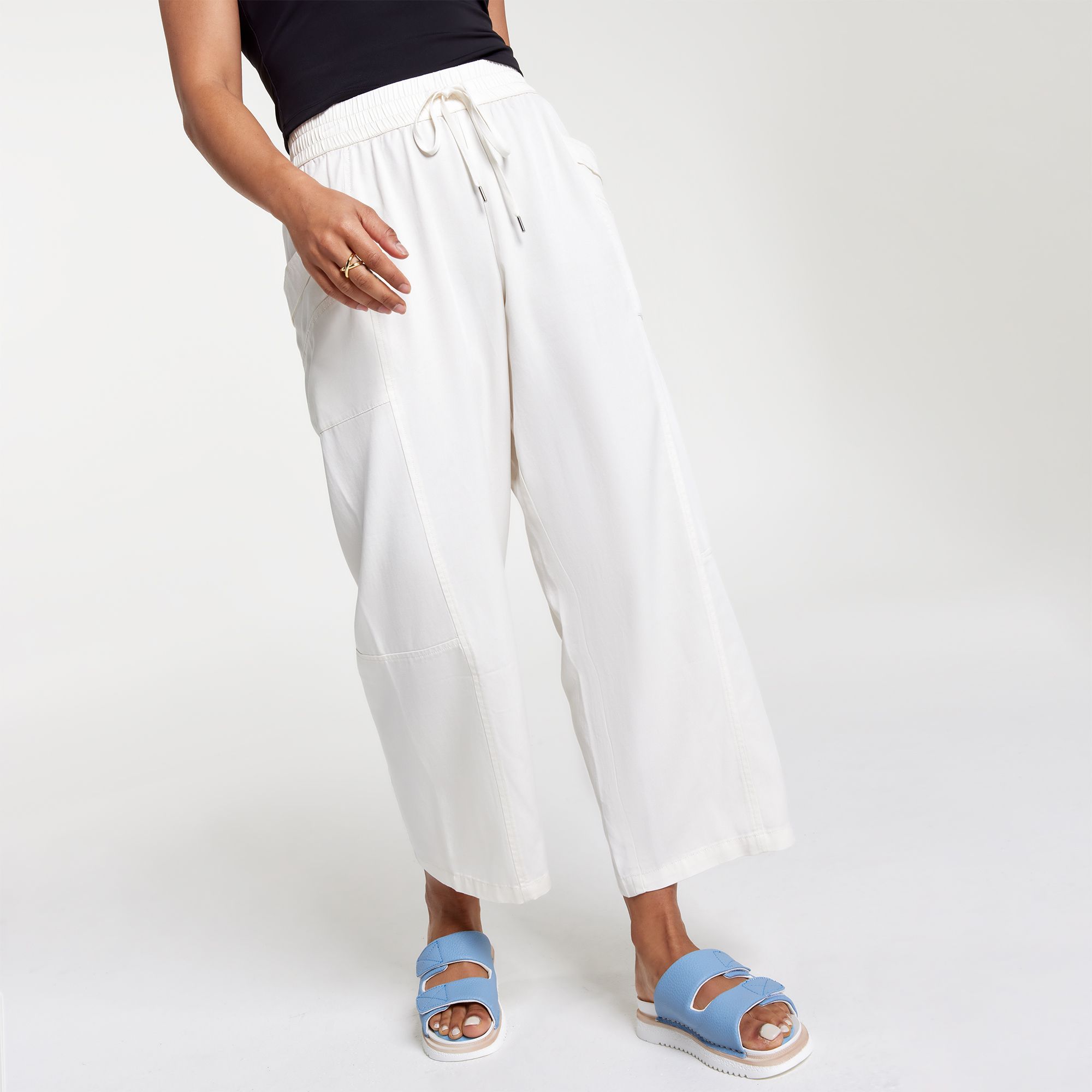 CALIA Women's Twill Wide Leg Pant