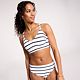 White/Blue Stripe Mesh