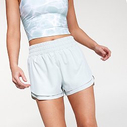 AOP White Workout Shorts – Go Fast Girls
