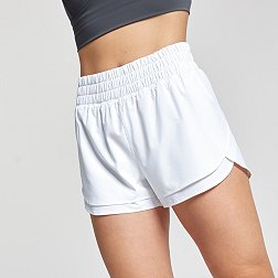 Women's White Athletic Shorts