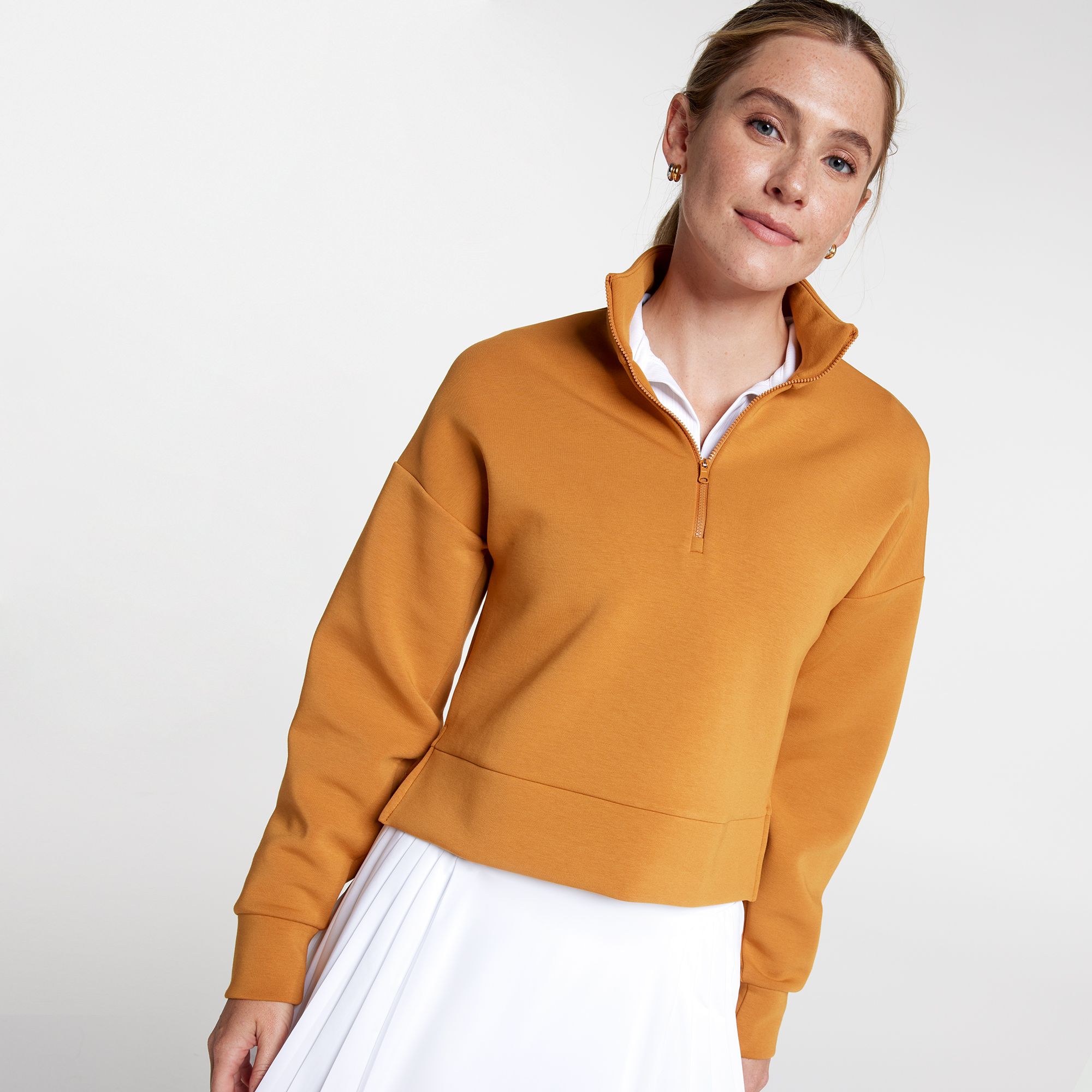 CALIA Women's Soft Scuba Golf 1/4 Zip