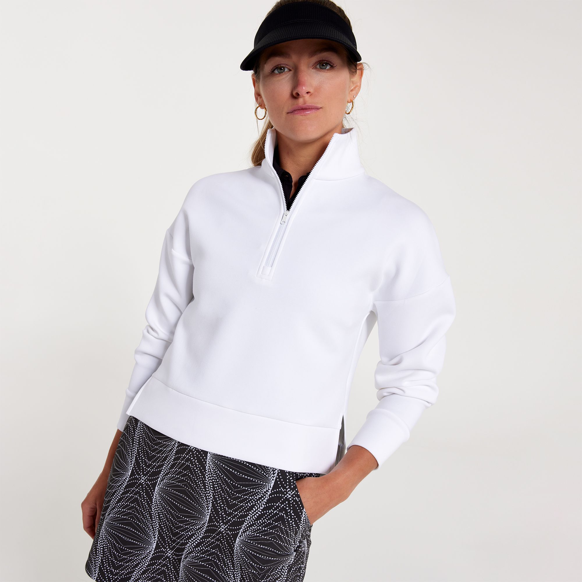CALIA Women's Soft Scuba Golf 1/4 Zip